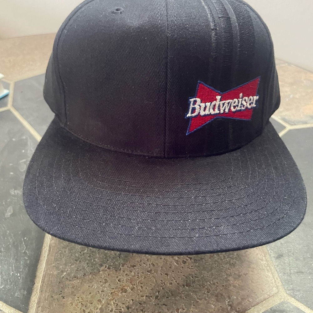 Budweiser Black Cap with Red Logo